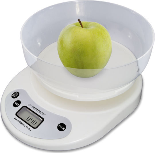 Esperanza Digital Kitchen Scale with Bowl 1gr/5kg Coconut