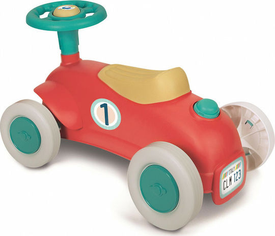 Baby Clementoni My First Car Ride On Baby Push Walker For 6+ Months Red