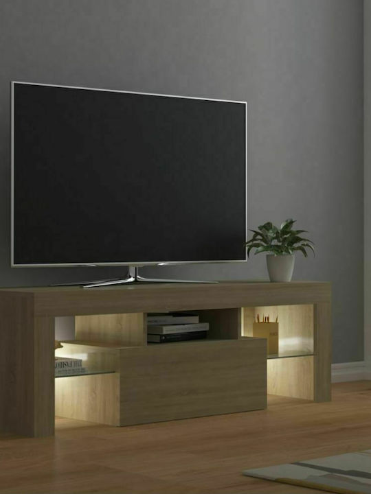 TV Stand with LED Lighting Sonoma M120xD35xH40cm
