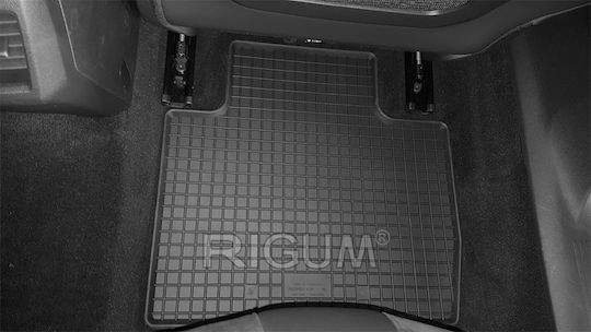 Rigum Set of Front and Rear Mats 4pcs for Peugeot 508 2018+ Black