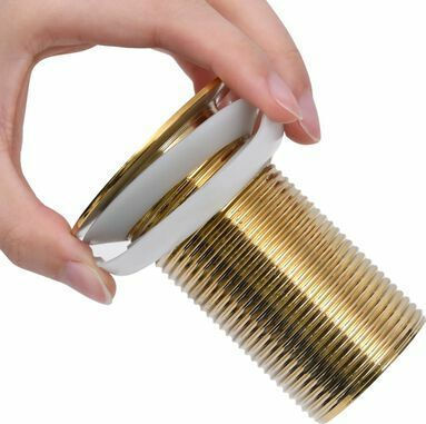 vidaXL Cupru Supapă Chiuveta cu Ieșire 40mm și Dimensiune 6.4x6.4cm Auriu