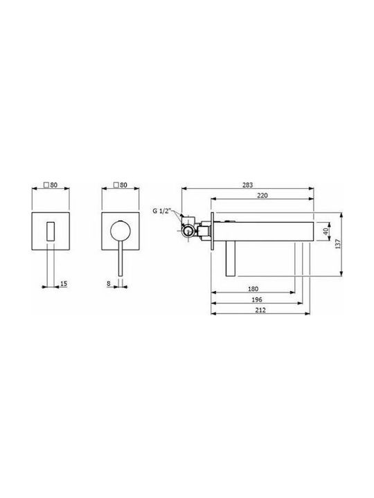 Orabella Icon 10110 Built-In with 1 Exit Silver