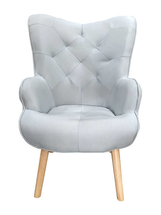 ADRIA Μπερζέρα Light Grey 68x76x98cm