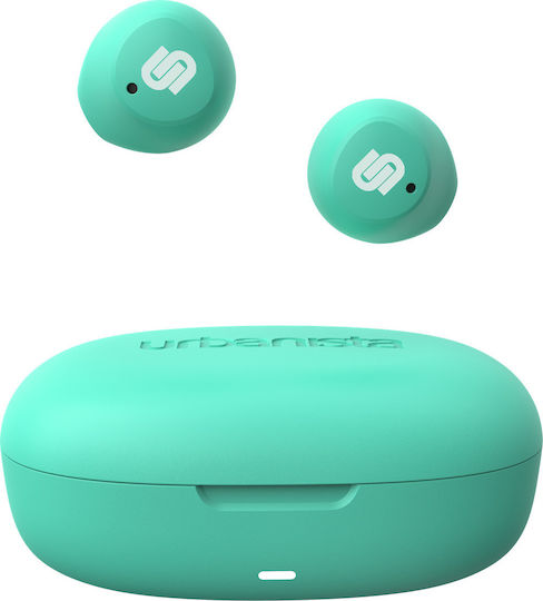 Urbanista Lisbon In-ear Bluetooth Handsfree Ακουστικά με Θήκη Φόρτισης Mint Green