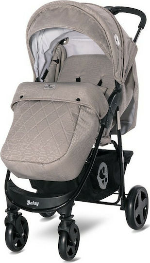 Lorelli Daisy Adjustable 2 in 1 Baby Stroller Suitable for Newborn Beige 8.75kg
