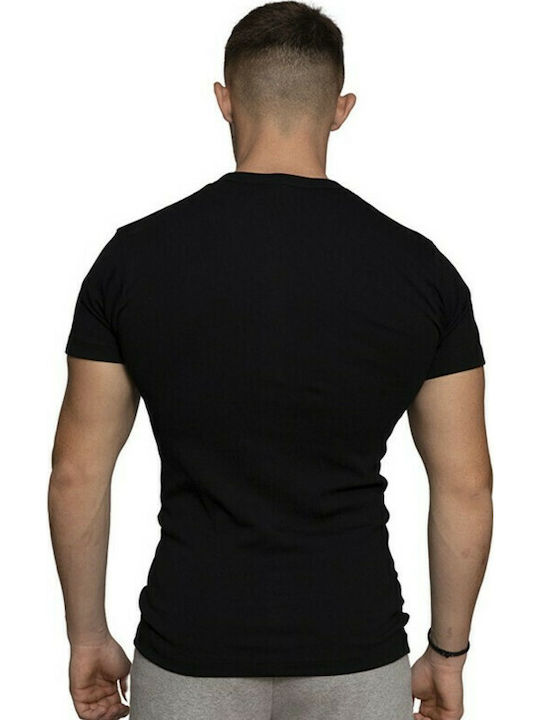 Nina Club 58 Men's Short Sleeve Undershirt Black