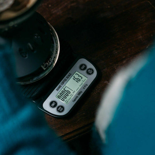 Rhino Coffee Gear Brew Ζυγαριά Barista με Μέγιστο Βάρος Ζύγισης 3kg και Ακρίβεια 0.1gr