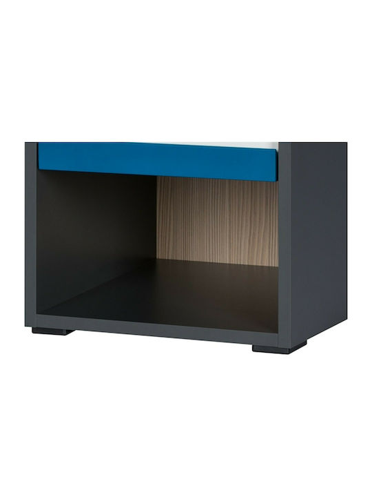 Wooden Kids Bedside Table Alex Gray 36x36x39cm