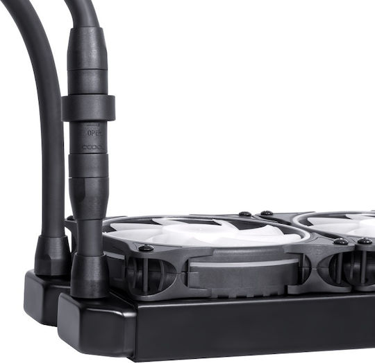 Alphacool Eisbaer Pro Aurora 360 Water Cooling System AIO CPU with 3 Fans 120mm and RGB Lighting