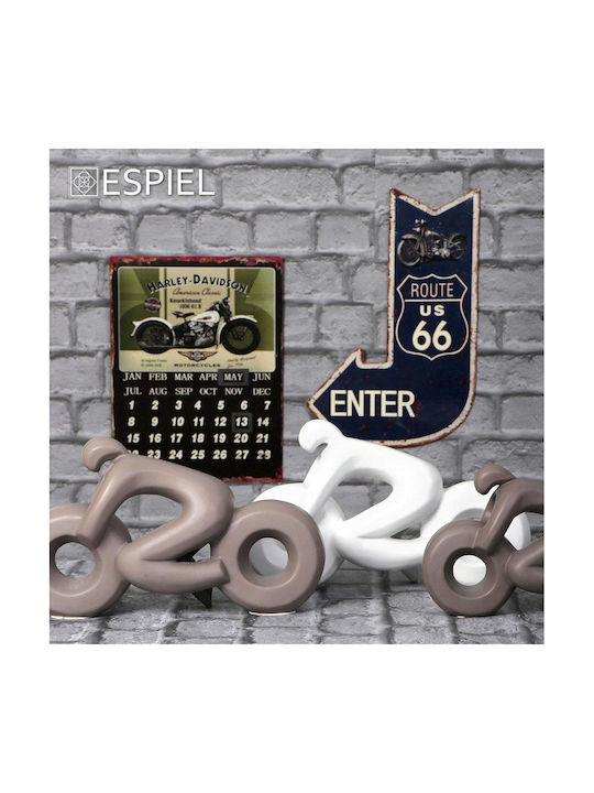 Espiel Decorative Statuette made of Ceramic 29.6x9.2x18cm 1pcs