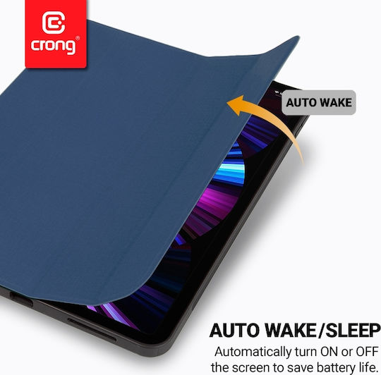 Crong Flexfolio Klappdeckel Blau (iPad Air 2020/2022) CRG-FXF-IPD11-BLUE