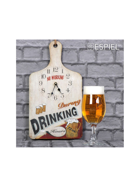 Espiel Draft Set of Glasses Beer, μπίρας made of Glass Stemmed 380ml 6pcs