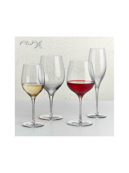 Espiel Nude Refine Set of Glasses for White Wine made of Glass Stemmed 320ml 6pcs