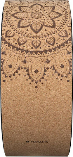 Navaris Cork Wheel Yoga Wheel in Brown Color