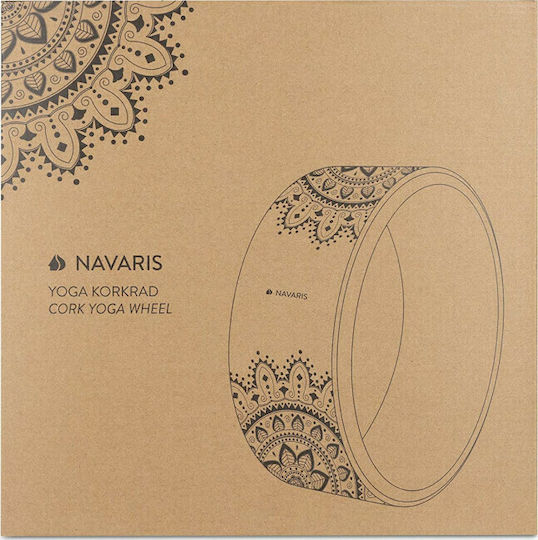 Navaris Cork Wheel Yoga Wheel in Brown Color
