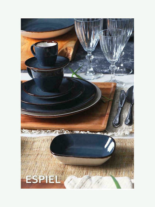 Espiel Terra Set of Cups Cappuccino Porcelain Grey 220ml 6pcs