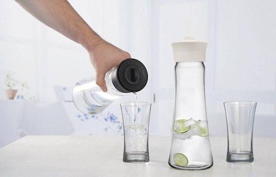 Espiel Basic Flasche Wasser Glas mit Schraubverschluss White 1030ml