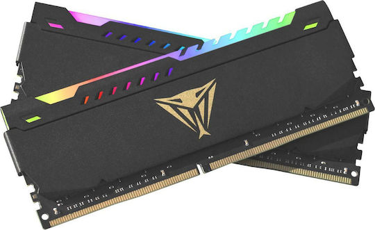 Viper Steel RGB DDR4 64GB RAM με 2x32GB Modules και Ταχύτητα 3200 για Desktop