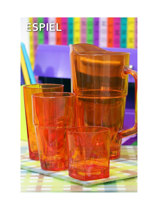Espiel Impilabile Glass Jug Orange 1250ml