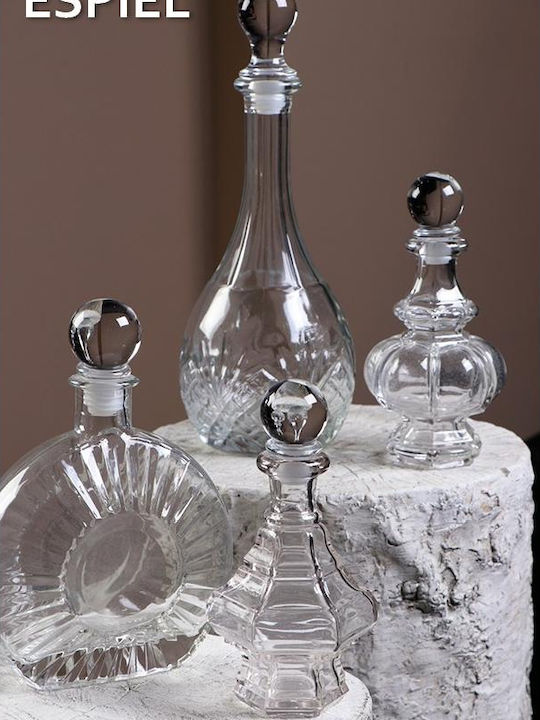Espiel Sticlă Carafă de Servire Lichior 15.4buc cu Dop Transparentă 200ml 1buc
