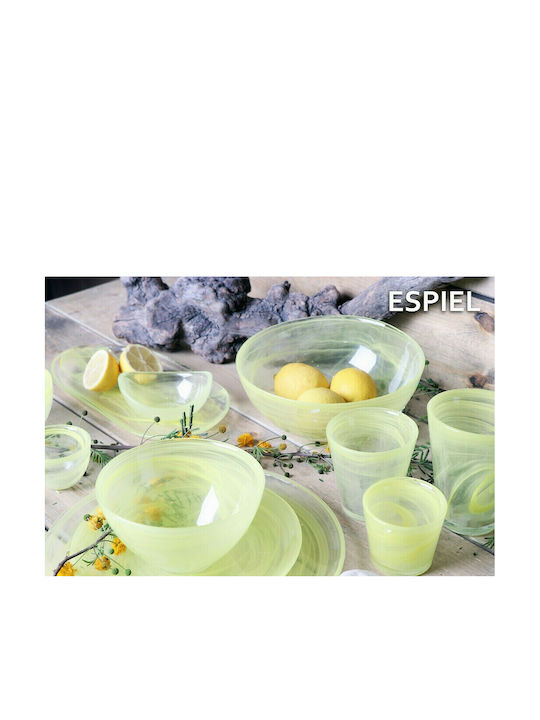 Espiel Atlas Serving Platter Yellow with Diameter 37cm Espiel Atlas Serving Platter Yellow with Diameter 37cm