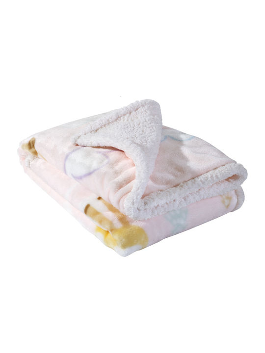 Das Home Blanket Cot Fleece Beige 140x110cm