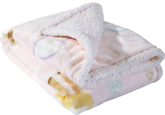 Das Home Decke Kinderbett Vlies Beige 140x110cm