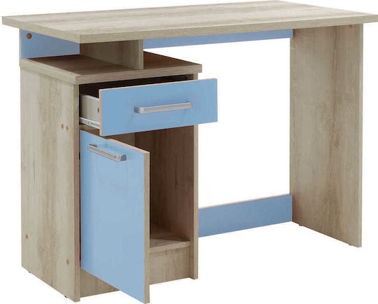 Looney Детско бюро Beige-Light Blue 100x55x75см
