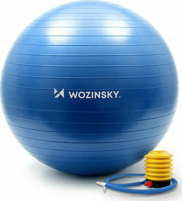 Wozinsky 65cm Μπάλα Pilates 65cm σε Μπλε Χρώμα