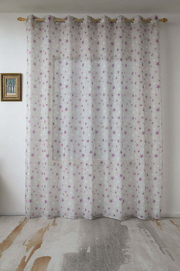 Beauty Home Kids Curtain with Grommet Tops Grey 280x280cm