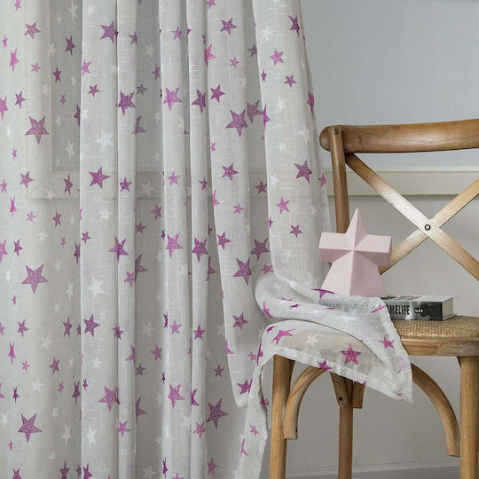 Beauty Home Kids Curtain with Grommet Tops Grey 280x280cm