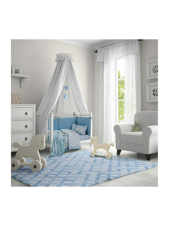 Greenwich Polo Club Blanket Cot 2907 Waffle Light Blue 110x150cm