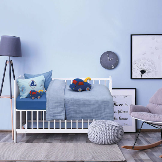 Das Home Relax 6475 Pătură pentru bebeluși Bumbac Albastru deschis 80x110cm