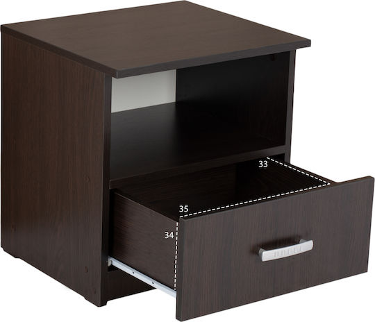 Noptieră Wenge 45x40x48cm