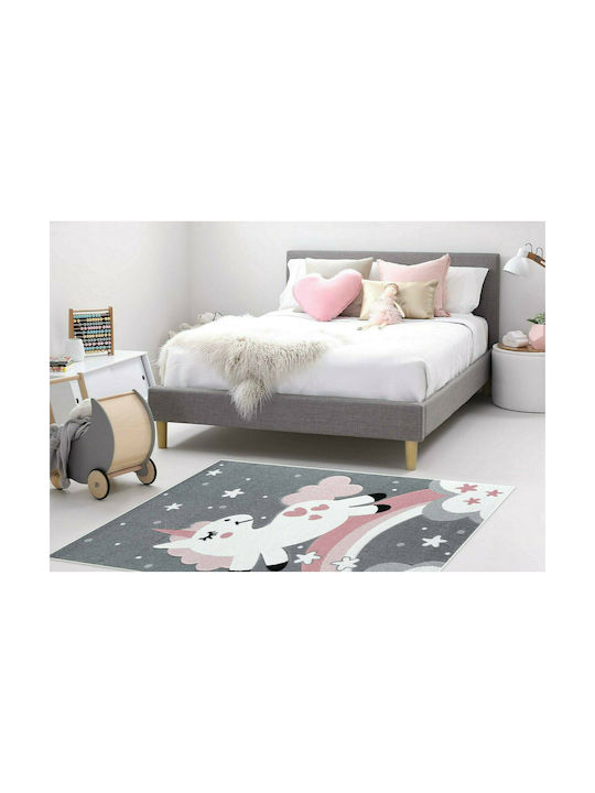 Newplan 1320 Kinder Teppich Einhorn Rosa 160x230cm Dicke 5mm