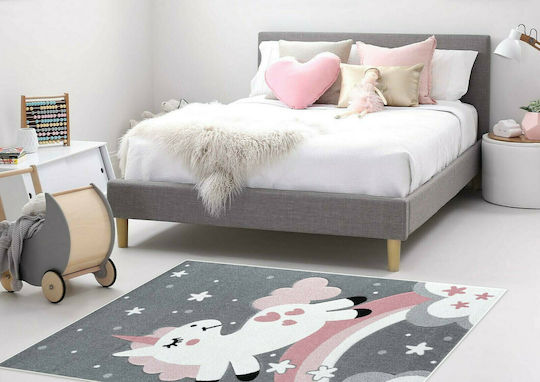 Newplan 1320 Детско килимче Еднорог Розов 160x230см Дебелина 5мм