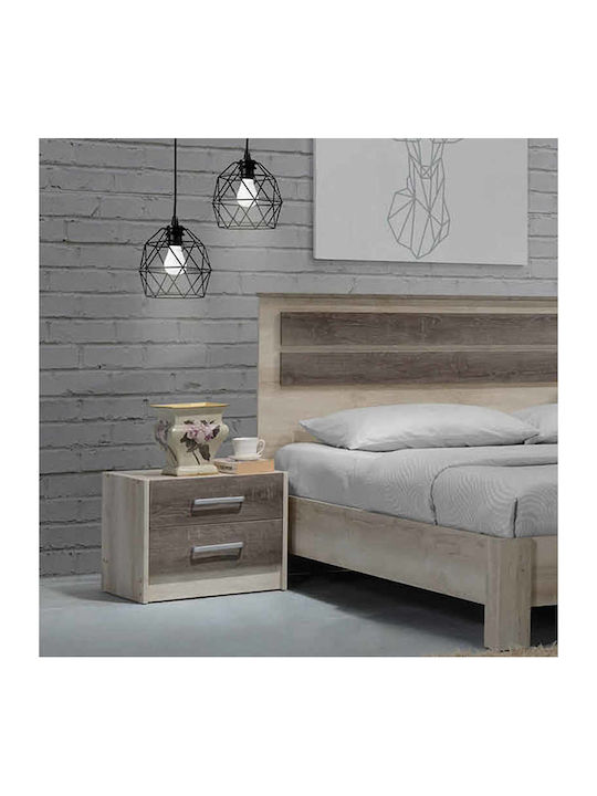 Bedside Table Olympus Wooden Castillo Toro 47.5x40.5x40.5cm