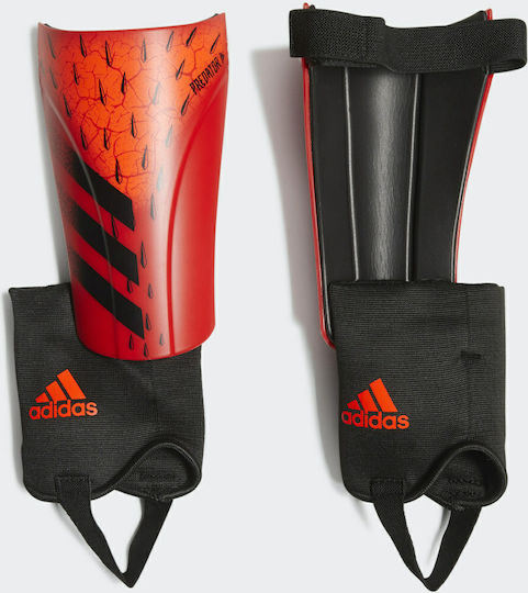 adidas Predator Match Adults Soccer Shin Protectors Red GR1523