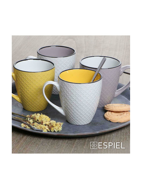 Espiel Cookie Delight Jumbo Tasse Keramik Grey-Cream 560ml 1Stück