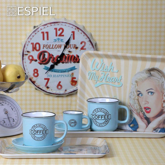 Espiel Coffee Φλιτζάνι Espresso από Πορσελάνη Γαλάζιο 90ml
