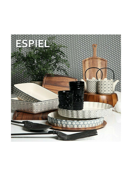 Espiel Τσαγιέρα με Φίλτρο Κεραμική Λευκή 700ml