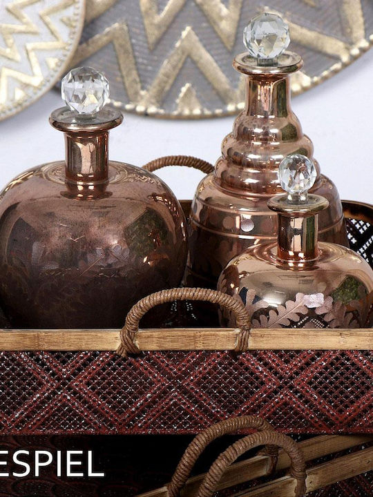 Espiel Glass Whiskey Decanter 26cm with Stopper Bronze