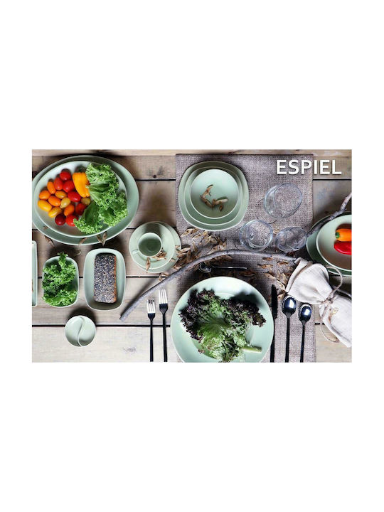 Espiel Servierschüssel Rund Keramik Green mit Durchmesser 14cm