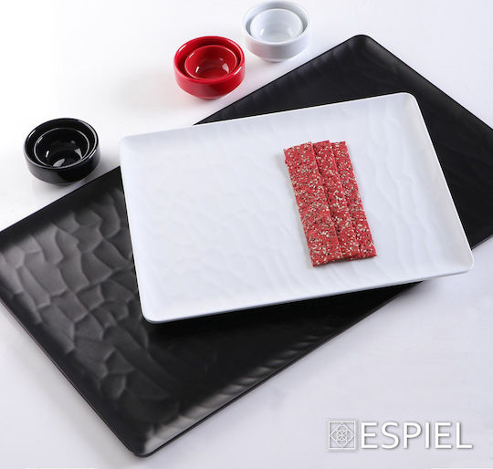 Espiel Bol de Servire pentru Sosuri Rotund din Melamină Alb cu Diametru 6buc