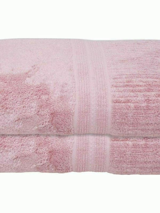 Anna Riska Hand Towel Modal 424611 30x50cm. 2 Blush Pink Weight 600gr/m²