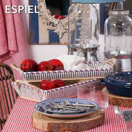 Espiel Πλατώ Σερβιρίσματος Ξύλινο 30x28x4εκ. 3τμχ