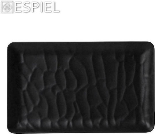 Espiel Wavy Matte Πιατέλα Σερβιρίσματος Ορθογώνια Κεραμική Black 26x15εκ. Espiel Wavy Matte Πιατέλα Σερβιρίσματος Ορθογώνια Κεραμική Black 26x15εκ.