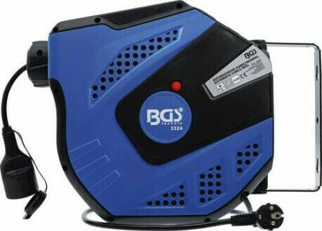 BGS Technic Затворен тип 1 място с кабел 25м с диаметър 3 x 1.5mm² Син