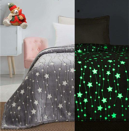 Beauty Home Fleece Blanket Art Fluorescent Gray 160x220cm 6136KB