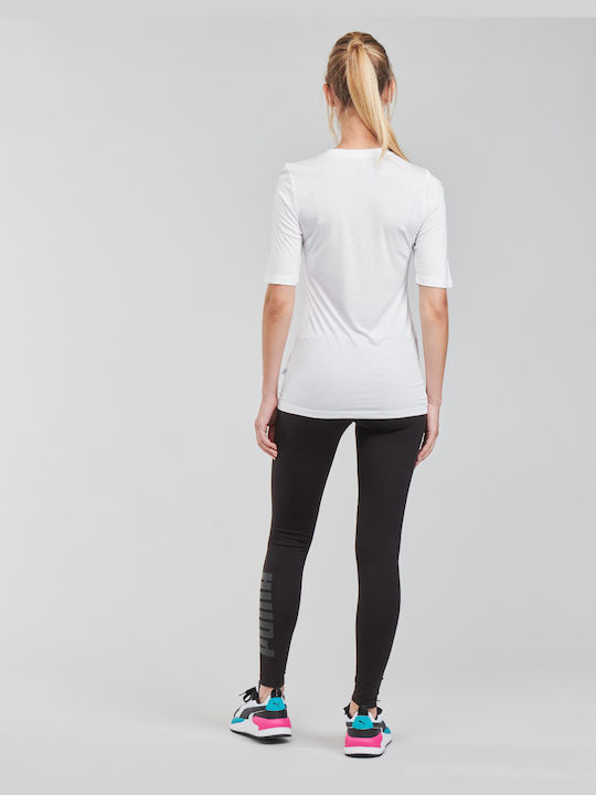 Puma Modern Basics Femeie Sport Bumbac Bluză Mâneci scurte Albă